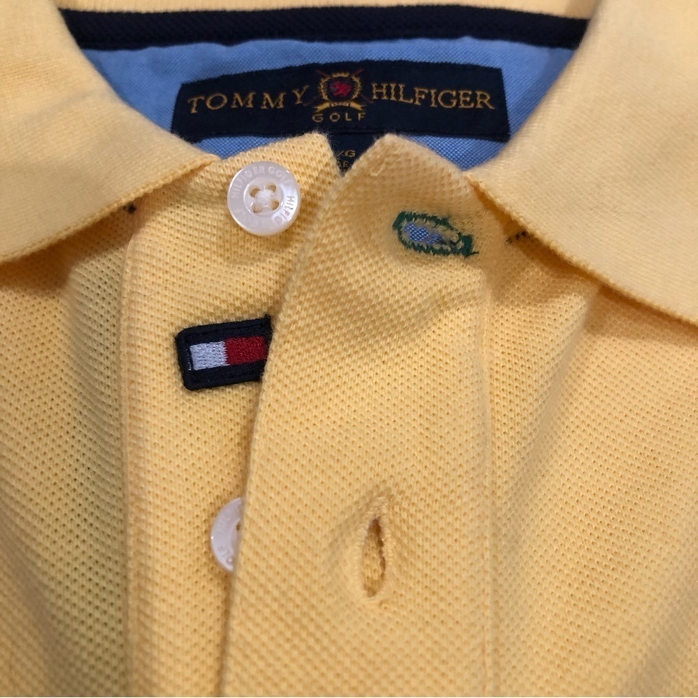 Tommy Hilfiger Golf/ NWT/ Men’s Polo size Large/ Yellow - Picture 2 of 9